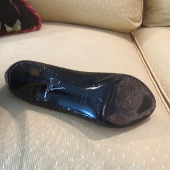 Signed by Giuseppe Zanotti for me ,black skin size 38 . So special . $350 - Picture 9 of 17